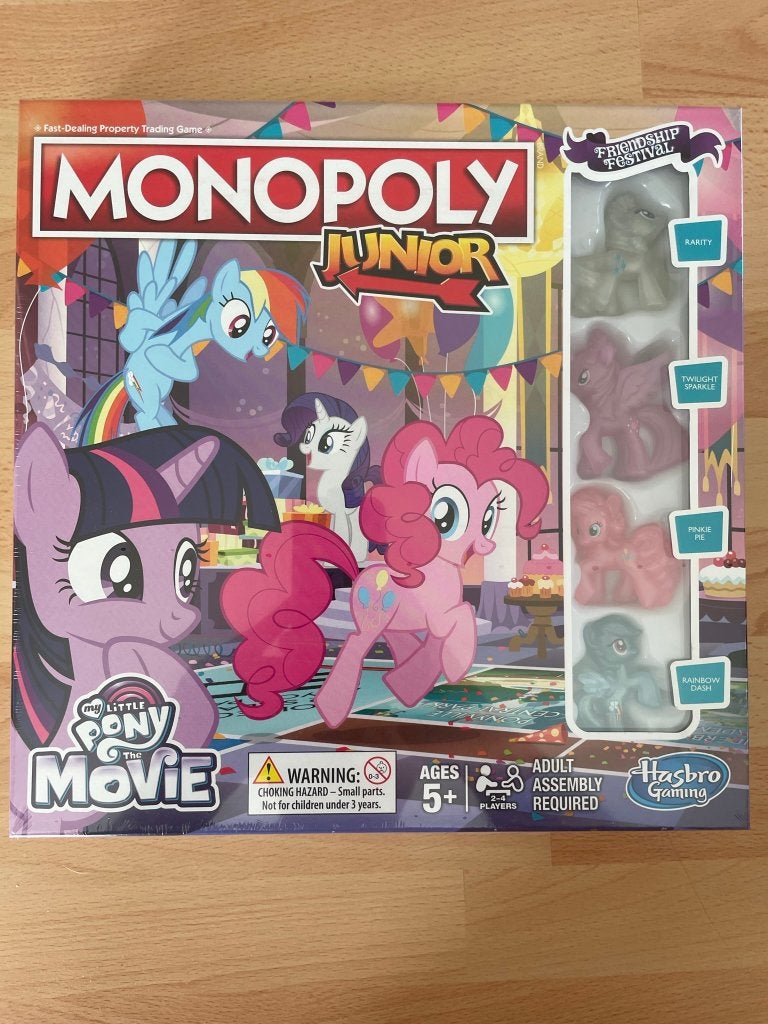 Bordspel Monopoly Junior : My Little Pony (Engelstalig), Ophalen of Verzenden, Nieuw, Hasbro gaming
