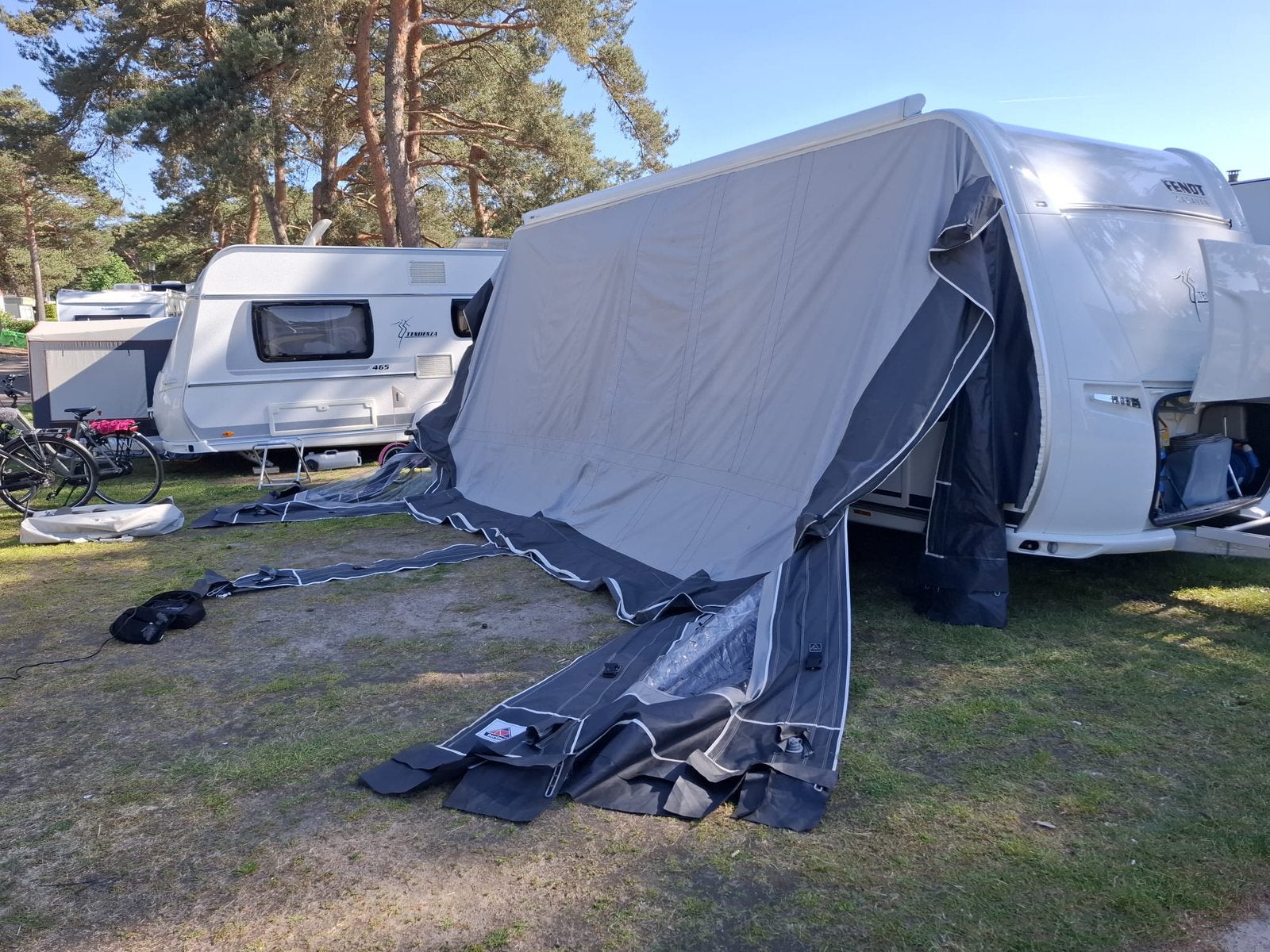 Voortent Dorema Luxor Air 280, Caravans en Kamperen, Tenten, Zo goed als nieuw, Ophalen