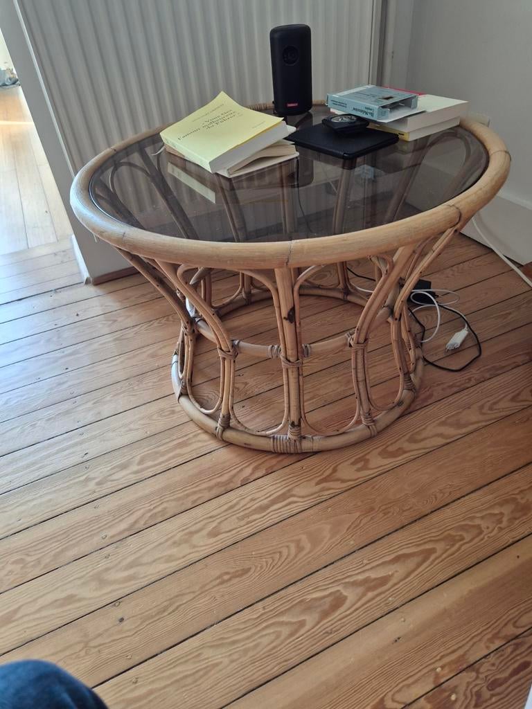 TABLE BASSE VINTAGE RARE, Huis en Inrichting, Tafels | Salontafels, Glas