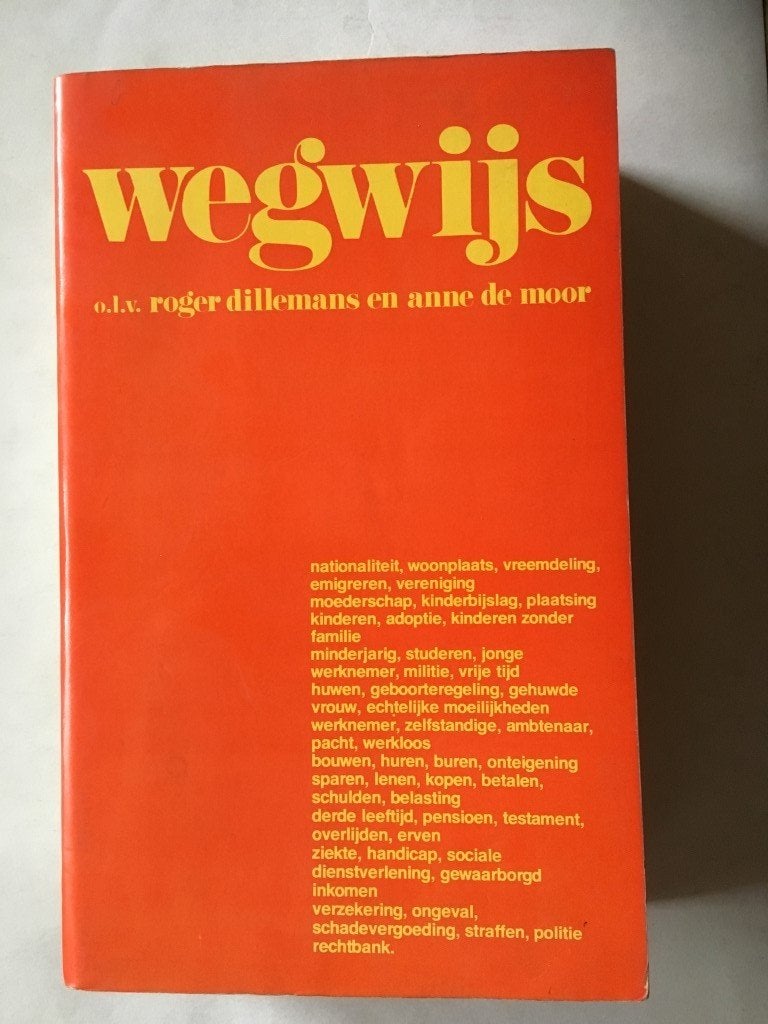 Wegwijs olv Roger Dillemans en Anne De Moor, Livres, Livres d'étude & Cours, Enlèvement ou Envoi