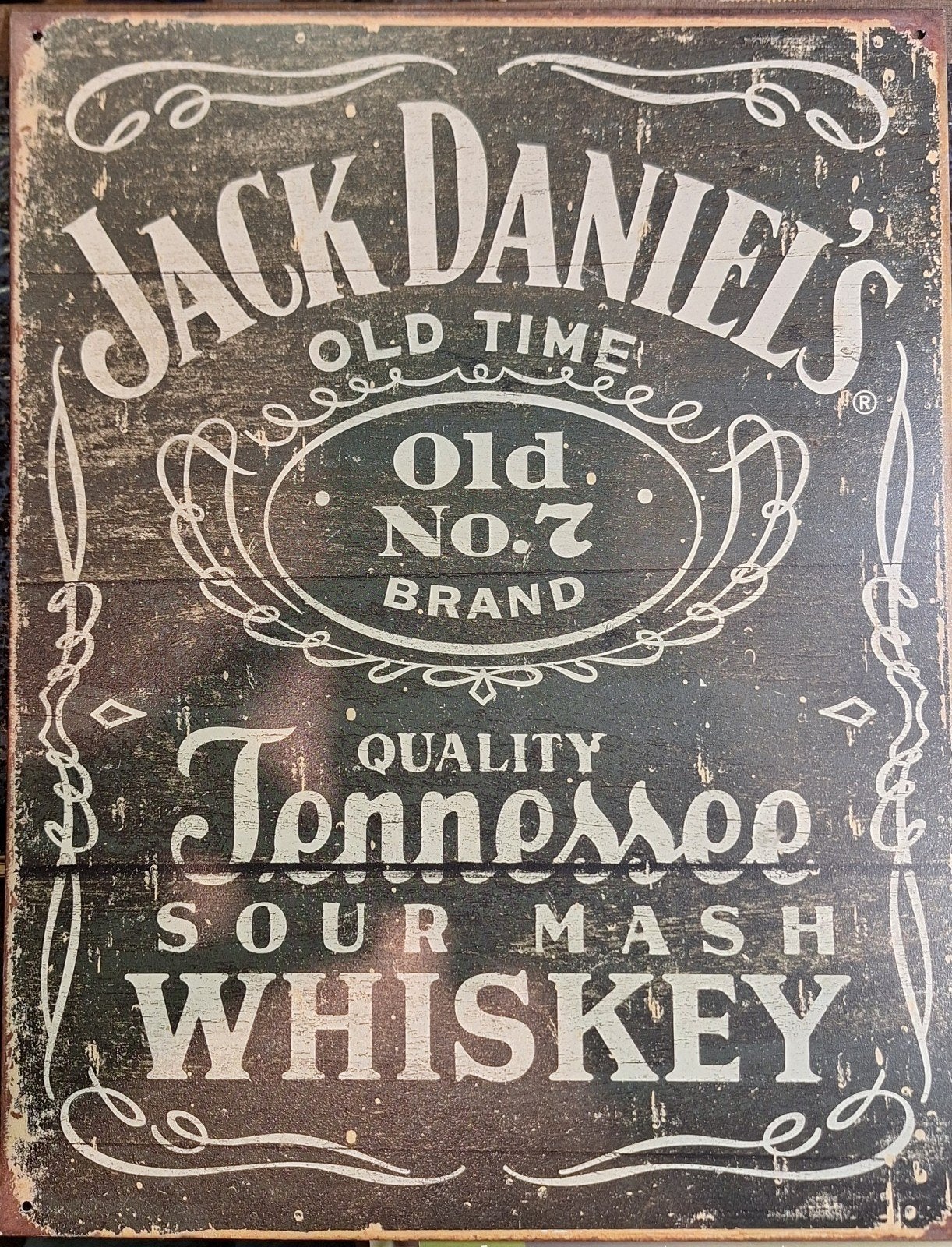 Plaque métallique vintage Jack Daniel's, Maison & Meubles, Enlèvement ou Envoi