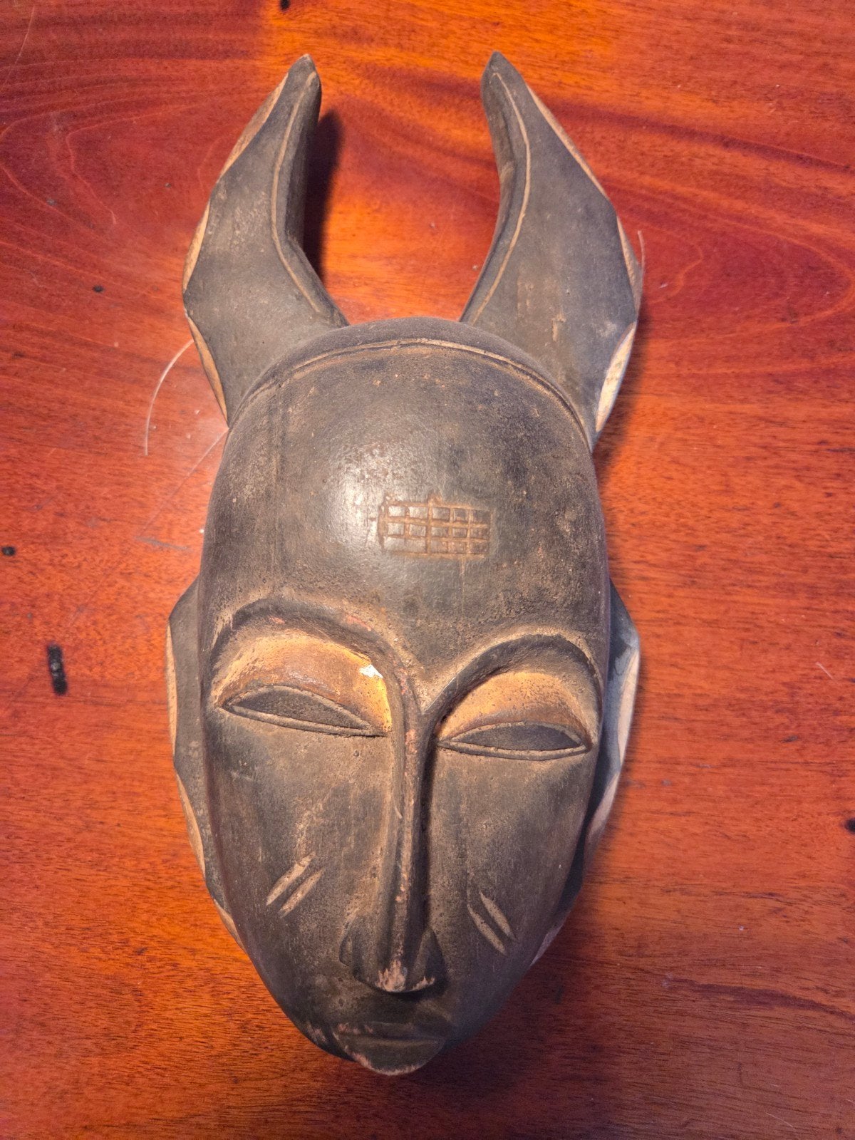 vintage afrikaans yaoure paspoort masker, Afrique, Enlèvement ou Envoi, Masque, Bois