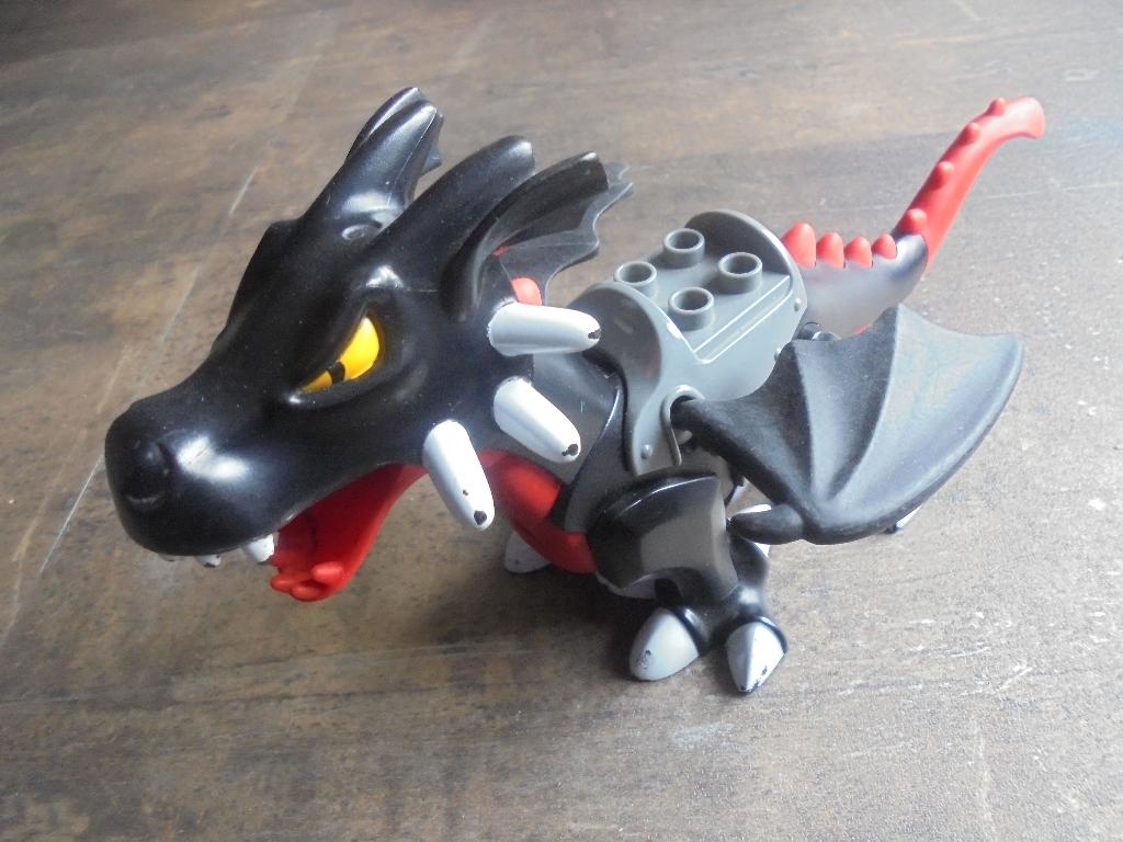 Lego Duplo Dragon Large with Red Underside (zie foto's), Kinderen en Baby's, Speelgoed | Duplo en Lego, Verzenden, Gebruikt, Losse stenen