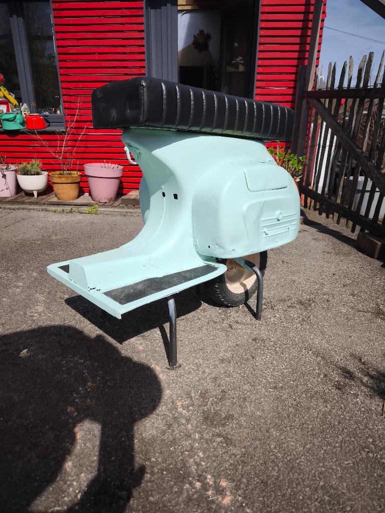 Tabouret scooter vespa rétro, Enlèvement, Comme neuf, Fer