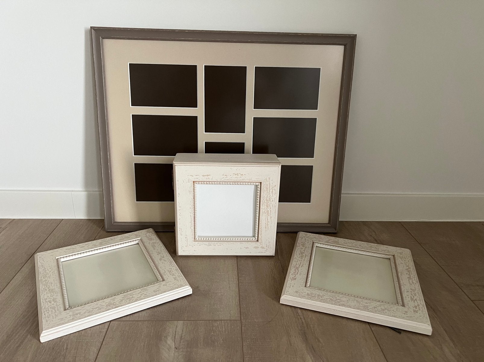 Kaders landelijke stijl (4 stuks), Huis en Inrichting, Woonaccessoires | Lijsten, Ophalen, Zo goed als nieuw, Met passe-partout