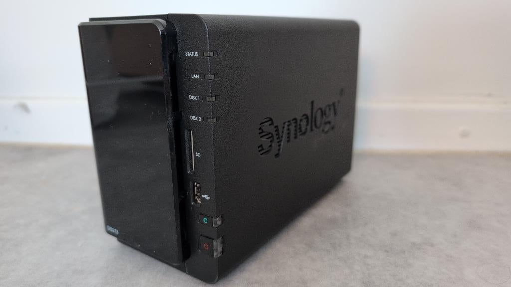 Synology DS213 NAS met twee bays en 2 TB, Computers en Software, NAS, Gebruikt, Ophalen of Verzenden