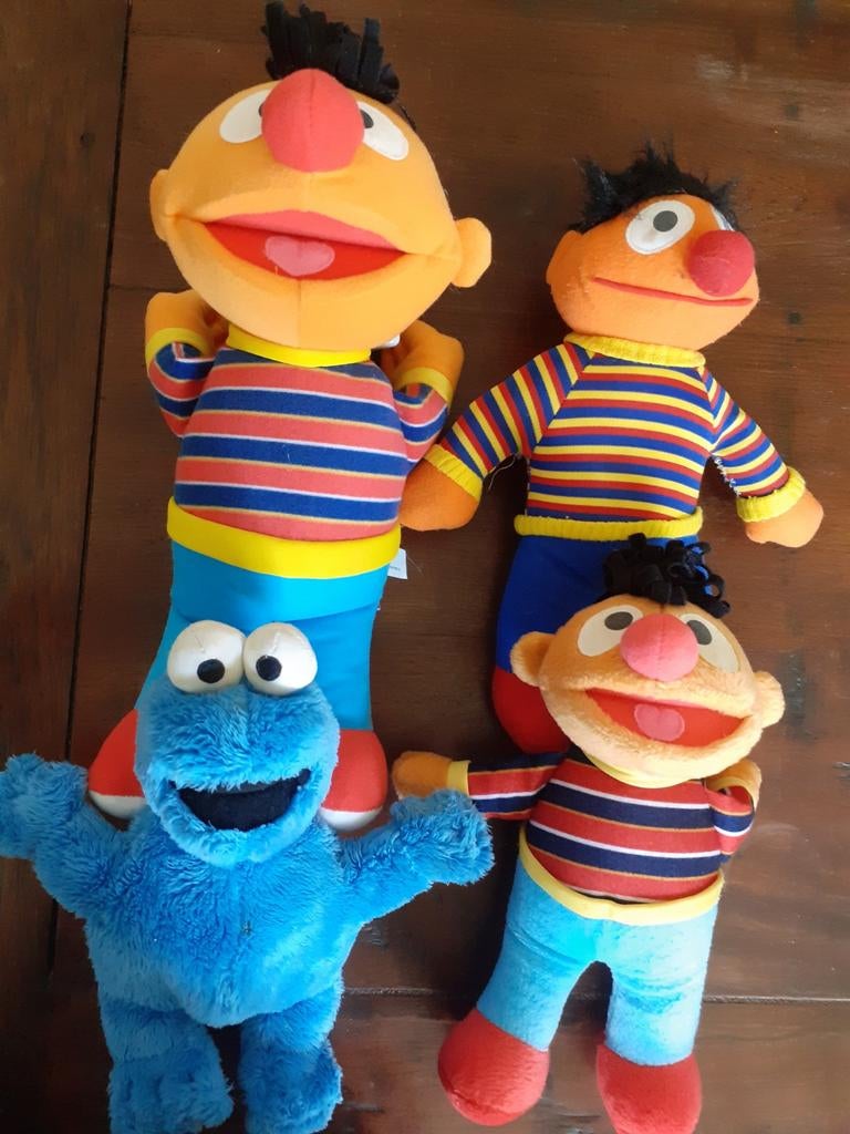 Sesamstraat poppen, Verzamelen, Poppen, Ophalen of Verzenden