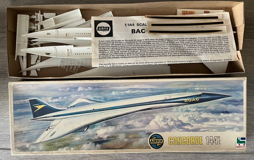 Vintage maquette modèle réduit concorde AIRFIX, Collections, Enlèvement ou Envoi, Comme neuf, Modèle réduit