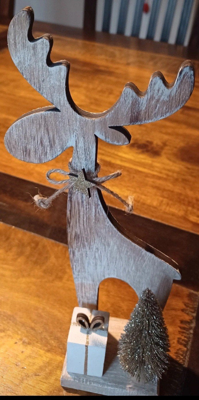 Décoration de Noël, bois, orignal, Enlèvement ou Envoi