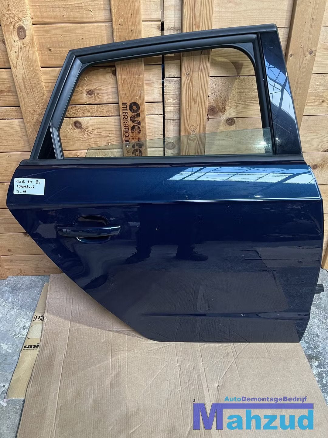 AUDI A3 8V sportback Groen blauw rechts achter deur 2012-201, Auto-onderdelen, Gebruikt, Deur, AUDI AG, Audi