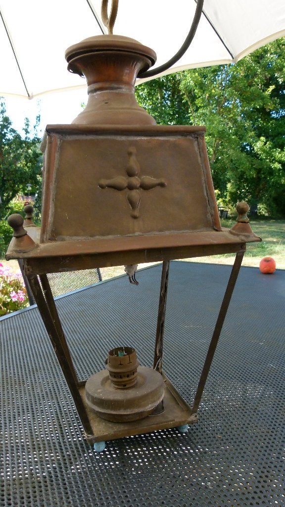 Lanterne en cuivre, Enlèvement ou Envoi, Utilisé, Autres matériaux, 250 watts ou plus