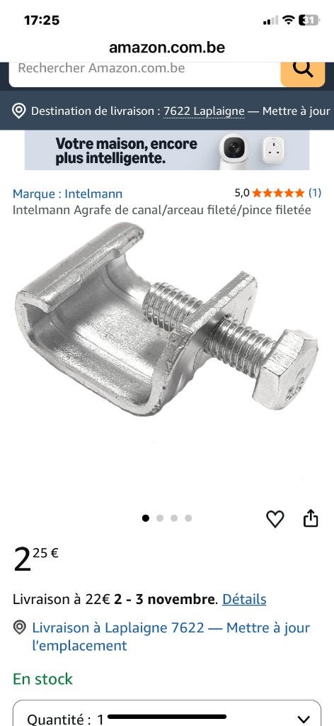 Bride en G, Bricolage & Construction, Enlèvement, Neuf, Outil multifonction