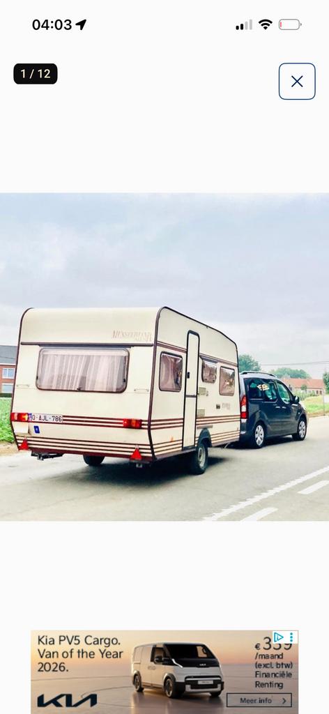 Caravan te koop, Particulier, Treinzit