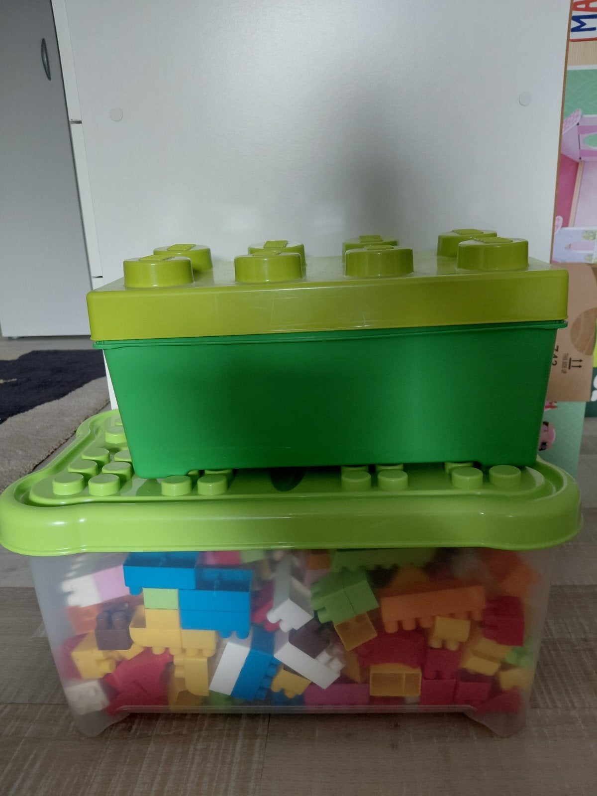 2 dozen grote legoblokken 1 met auto's zie foto, Ophalen