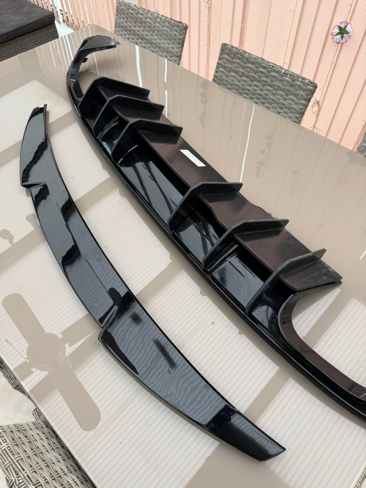 Diffuseur + spoiler pour Audi A4/S4 B9, Enlèvement, Avant, Audi, Pare-chocs
