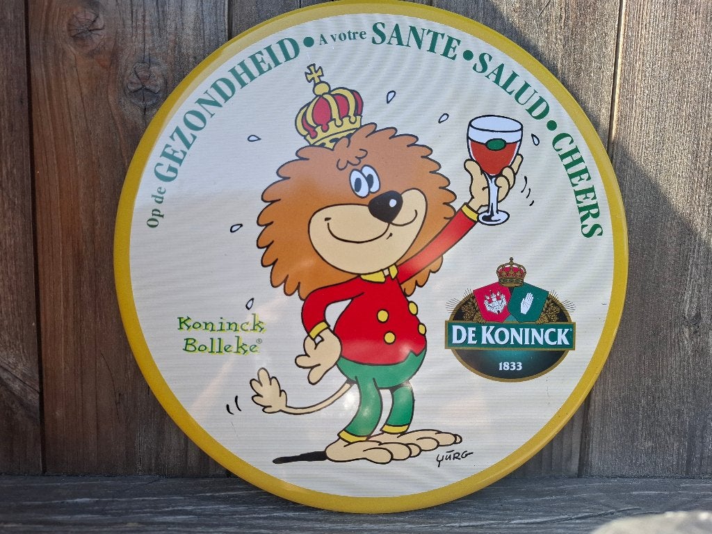 Plaque publicitaire rare authentique De Koninck nr 2, Collections, Enlèvement ou Envoi, Neuf, Panneau, Plaque ou Plaquette publicitaire