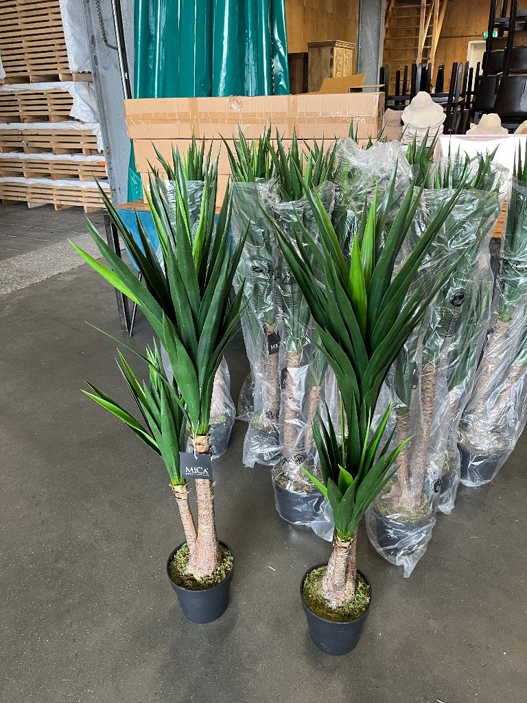 12 x Kunstplant Yucca Nieuw in Verpakking 120 cm hoog, Ophalen, Groen, Kunstplant, Nieuw