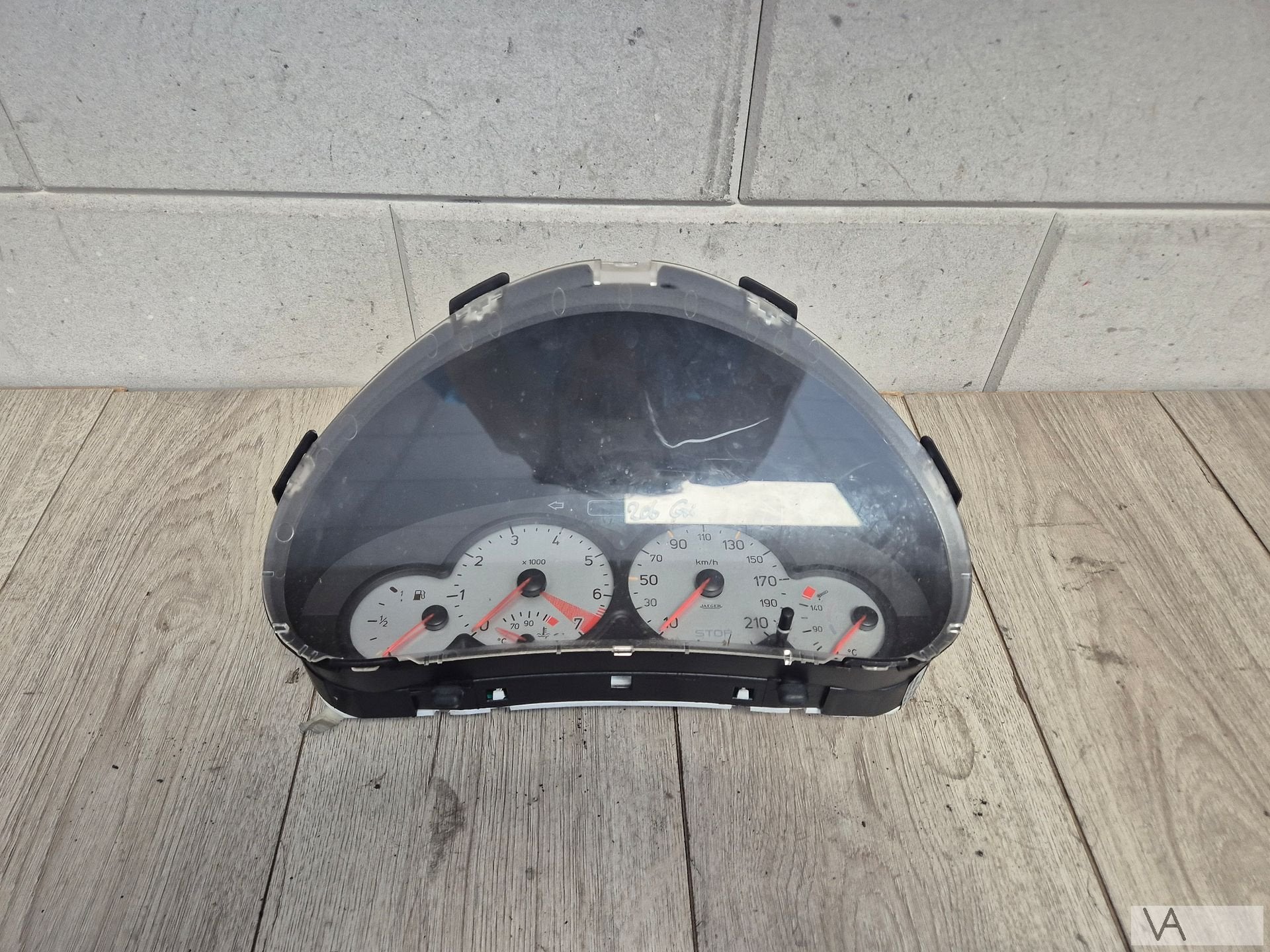 Tellerbak cockpit voor Peugeot 206 GTI 1999 -2002 9641574880, Gebruikt, -, -, Ophalen of Verzenden