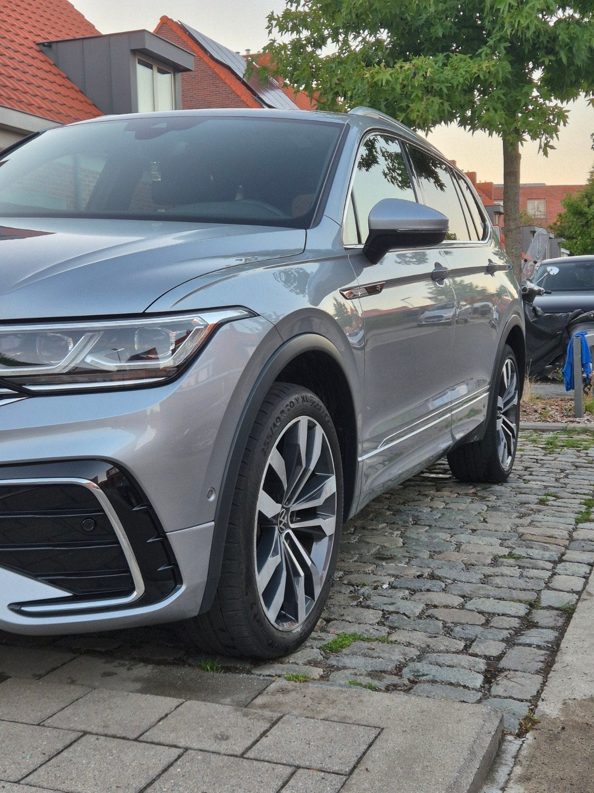 Vw tiguan allspace R-line 2.0, Autos, Cuir, Noir, Diesel, Automatique
