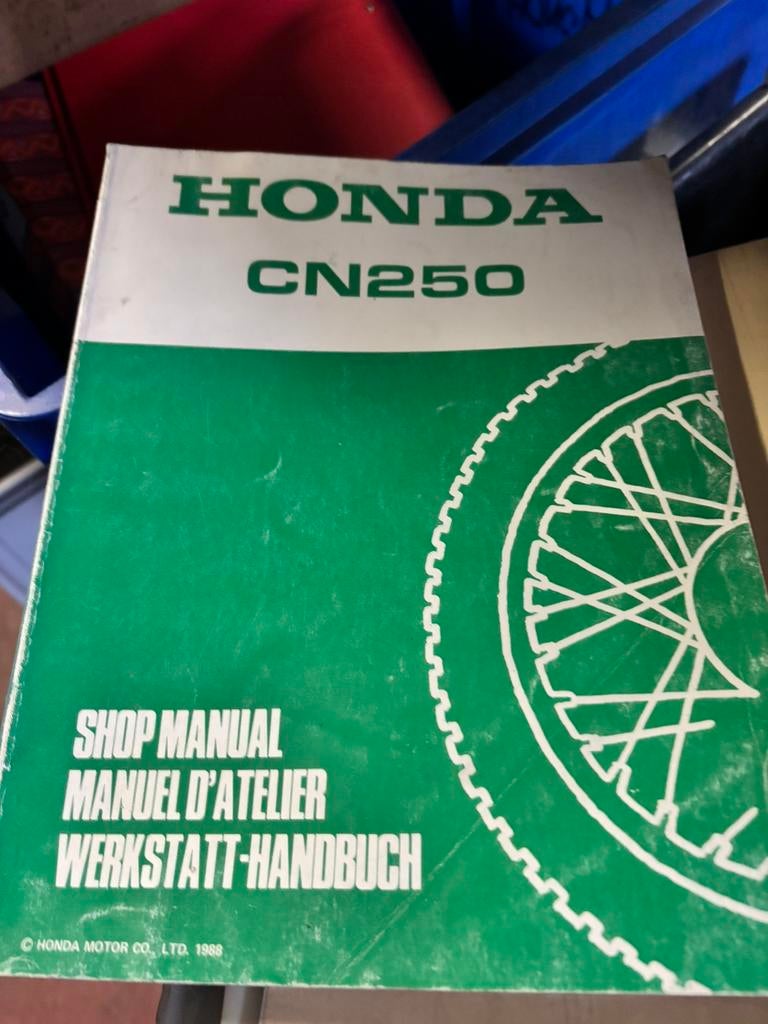 Honda CN250 1988- Manuel d'atelier, Enlèvement ou Envoi, Honda