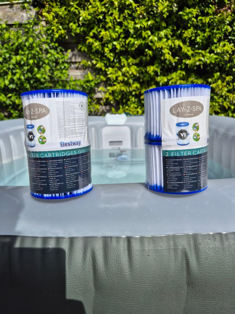 4 filters voor jacuzi, Ophalen