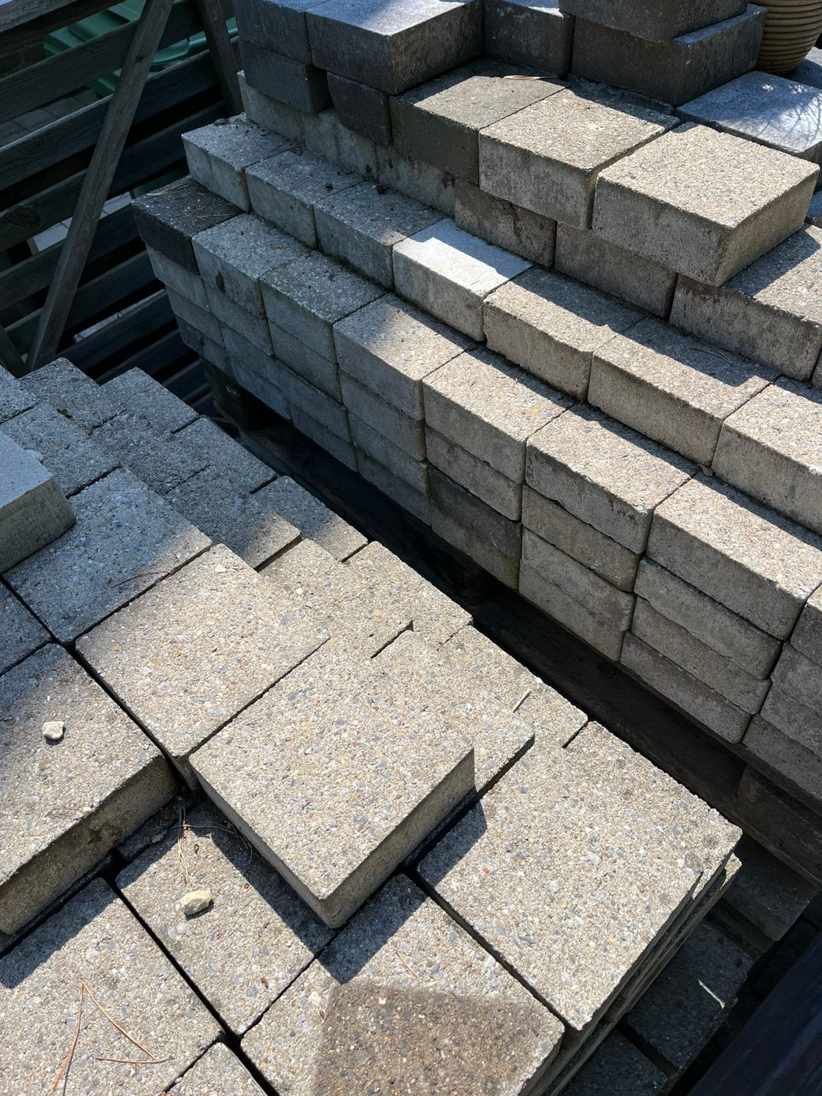 Betonklinkers grijs 15 vierkante meter, Tuin en Terras, Ophalen, Gebruikt, Klinkers, 10 m² of meer
