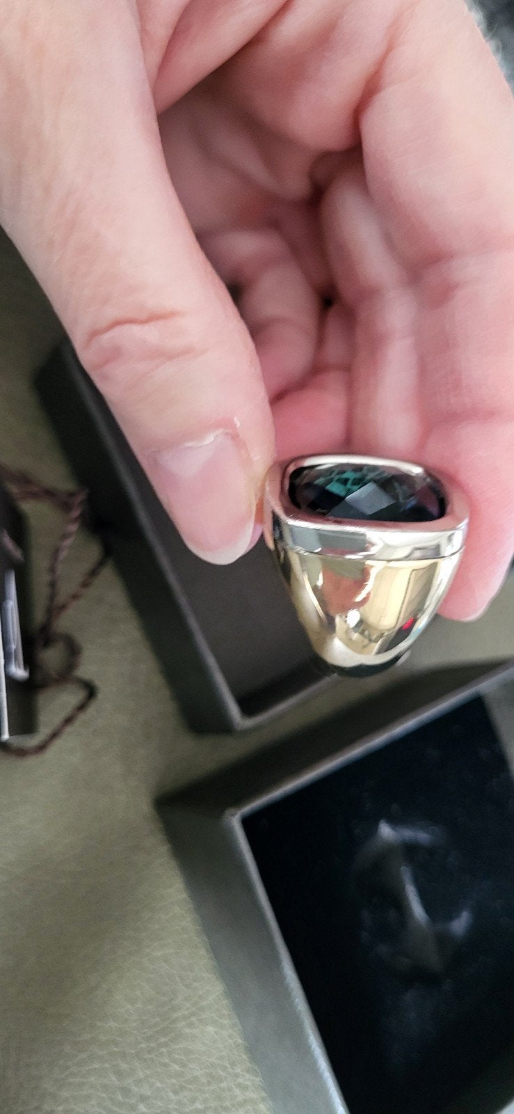 ring van TOV, Enlèvement ou Envoi, Comme neuf, Bleu, Autres matériaux