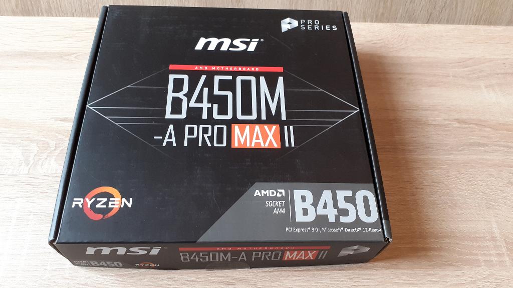 Carte mere AM4 MSI B450m - A pro max II, Informatique & Logiciels, Cartes mères, Comme neuf, AMD, DDR4, Enlèvement ou Envoi