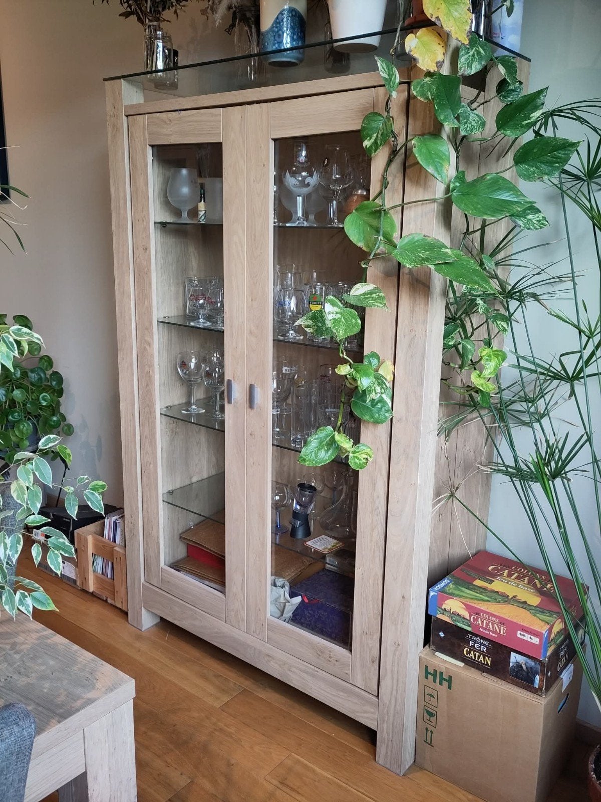 Kast, Huis en Inrichting, Kasten | Vitrinekasten, Ophalen, 100 tot 150 cm, 75 cm of meer, 150 tot 200 cm