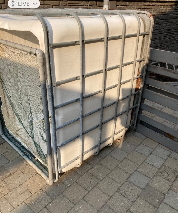 Ibc container watertank, Tuin en Terras, Ophalen, Zo goed als nieuw