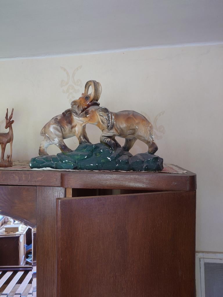 Decoratief vintage olifantenbeeld, Enlèvement