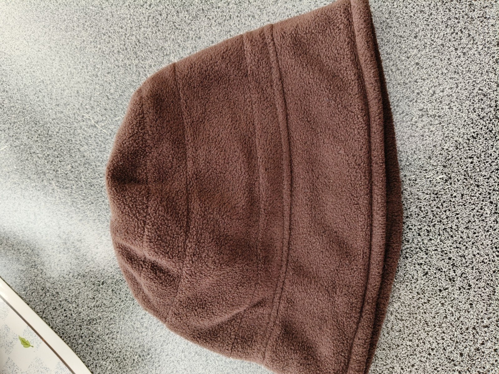 chapeau en polaire marron doublé, Enlèvement