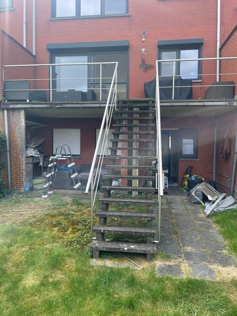 Terras en trapleuning, Ophalen, Gebruikt