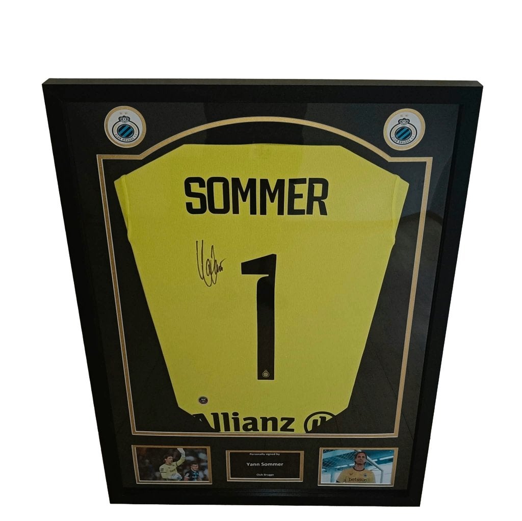 Gesigneerd shirt Yann Sommer - Brugge - met certificaat, Verzamelen, Verzenden, Nieuw, Shirt