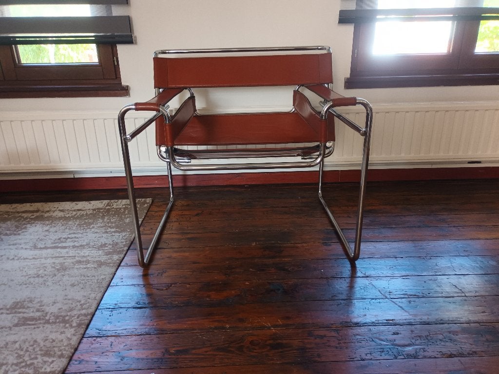 Chaise à structure tubulaire Iconic B3 Wassily/Marcel Breuer, Moins de 75 cm, Moins de 150 cm, Une personne, Enlèvement