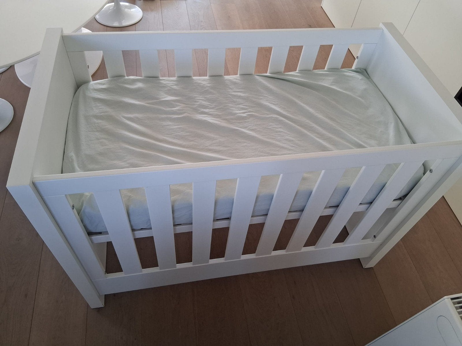Kwaliteits kinderbedje en matras, 70 tot 85 cm, 140 tot 160 cm, Zo goed als nieuw, Ophalen