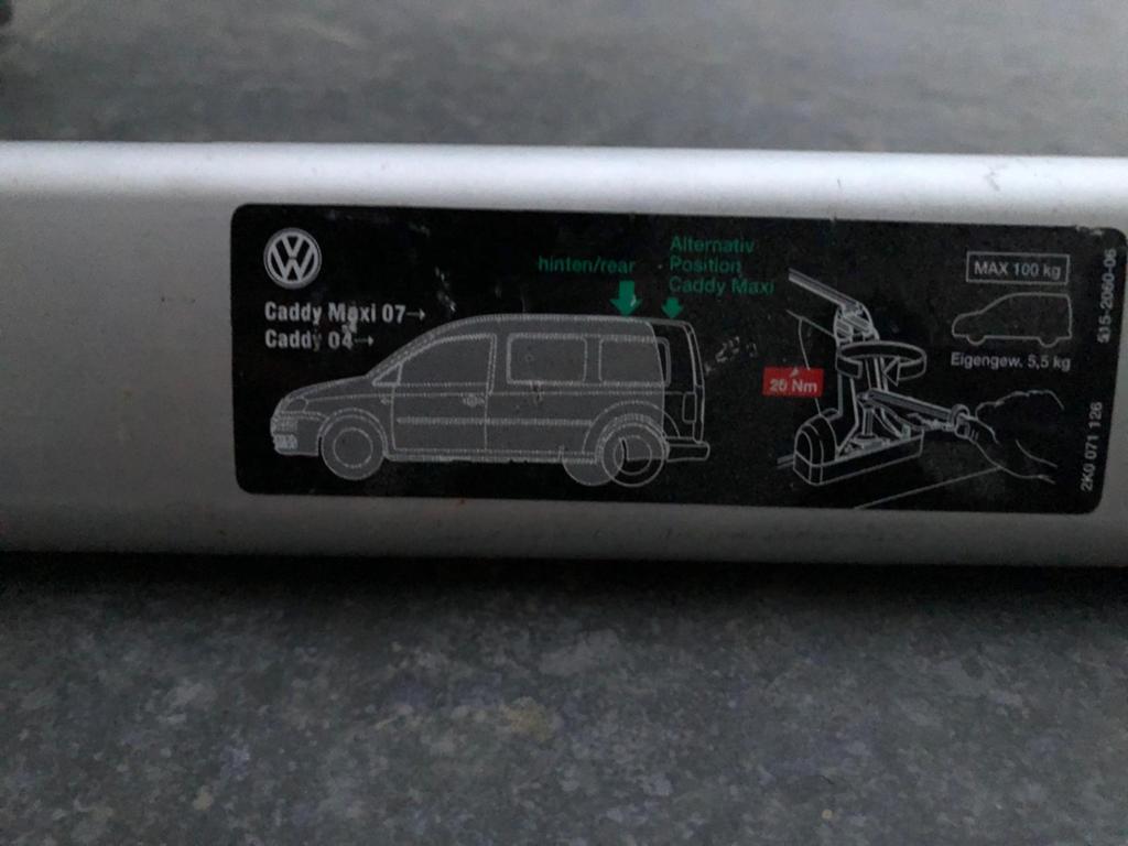 VW Caddy 04-> et Caddy Maxi 07-> Barres de toit, Enlèvement ou Envoi, Utilisé