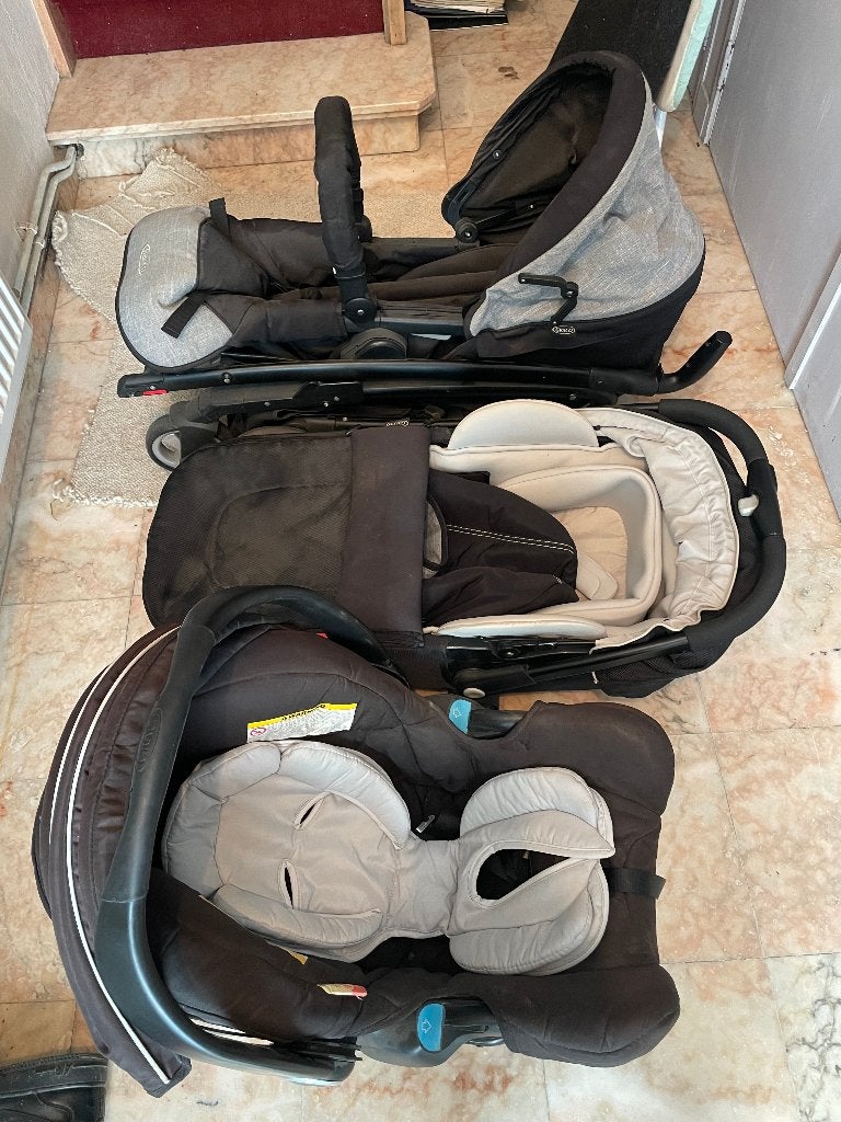 poussette 3 en 1, Enfants & Bébés, Enlèvement, Poussette combi, Autres marques, Avec siège auto