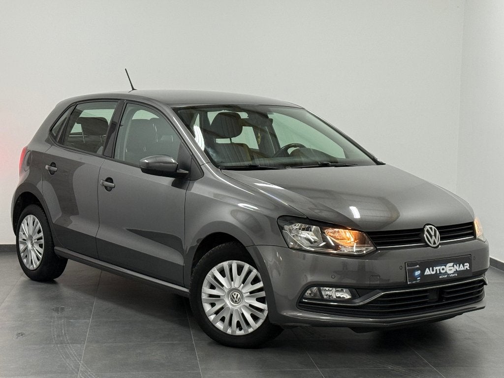 Volkswagen Polo 1.4 CR TDi Euro6 - Navi - Carnet, Autos, Argent ou Gris, Euro 6, Entreprise, Noir