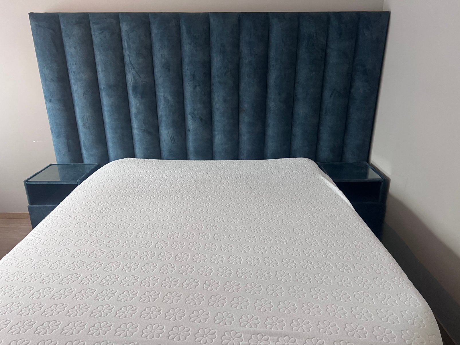 Bed boxspring + kast te koop, Huis en Inrichting, Slaapkamer | Boxsprings, Ophalen, Zo goed als nieuw