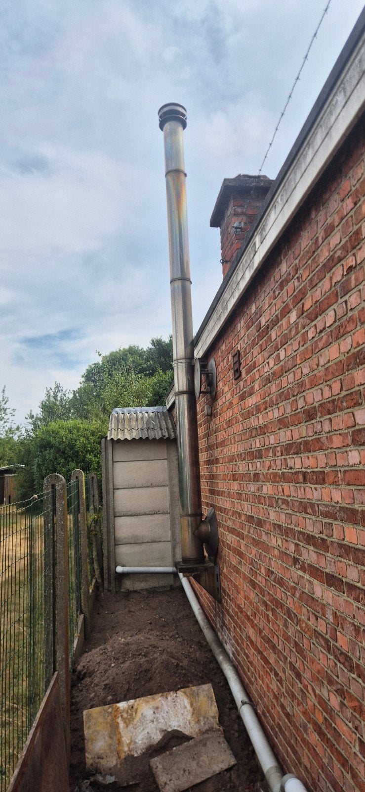 inox schouw, Doe-het-zelf en Bouw, Ophalen, Zo goed als nieuw, Inox