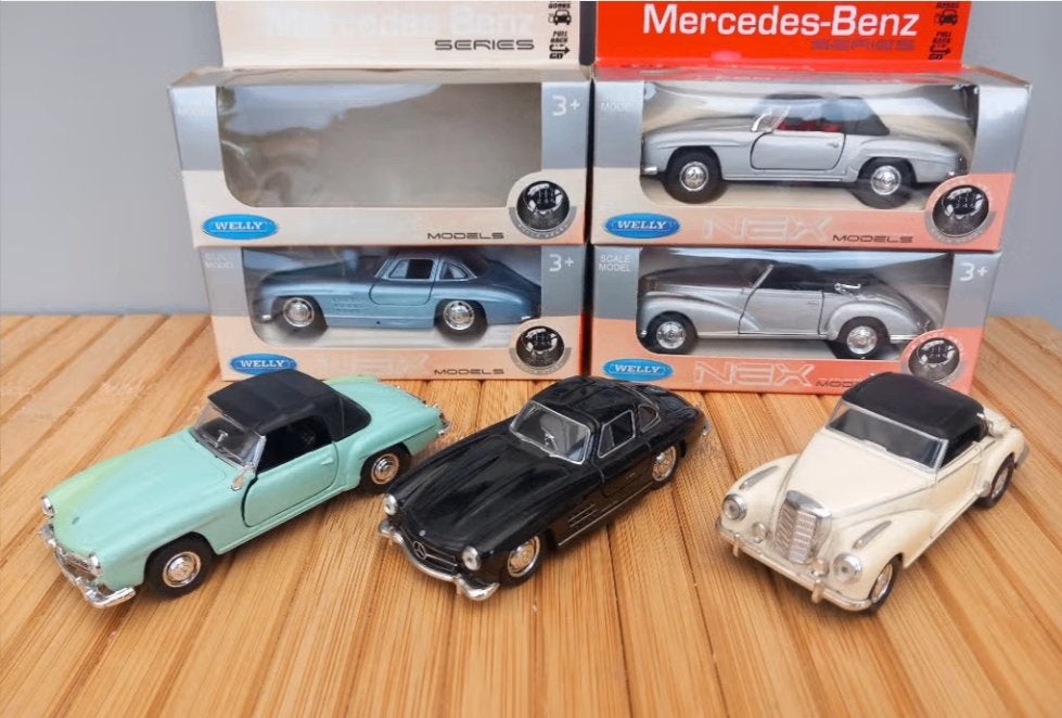 Mercedes 300sl, 300s en 190sl Oldtimer schaalmodellen, nieuw, Ophalen, Nieuw, Auto