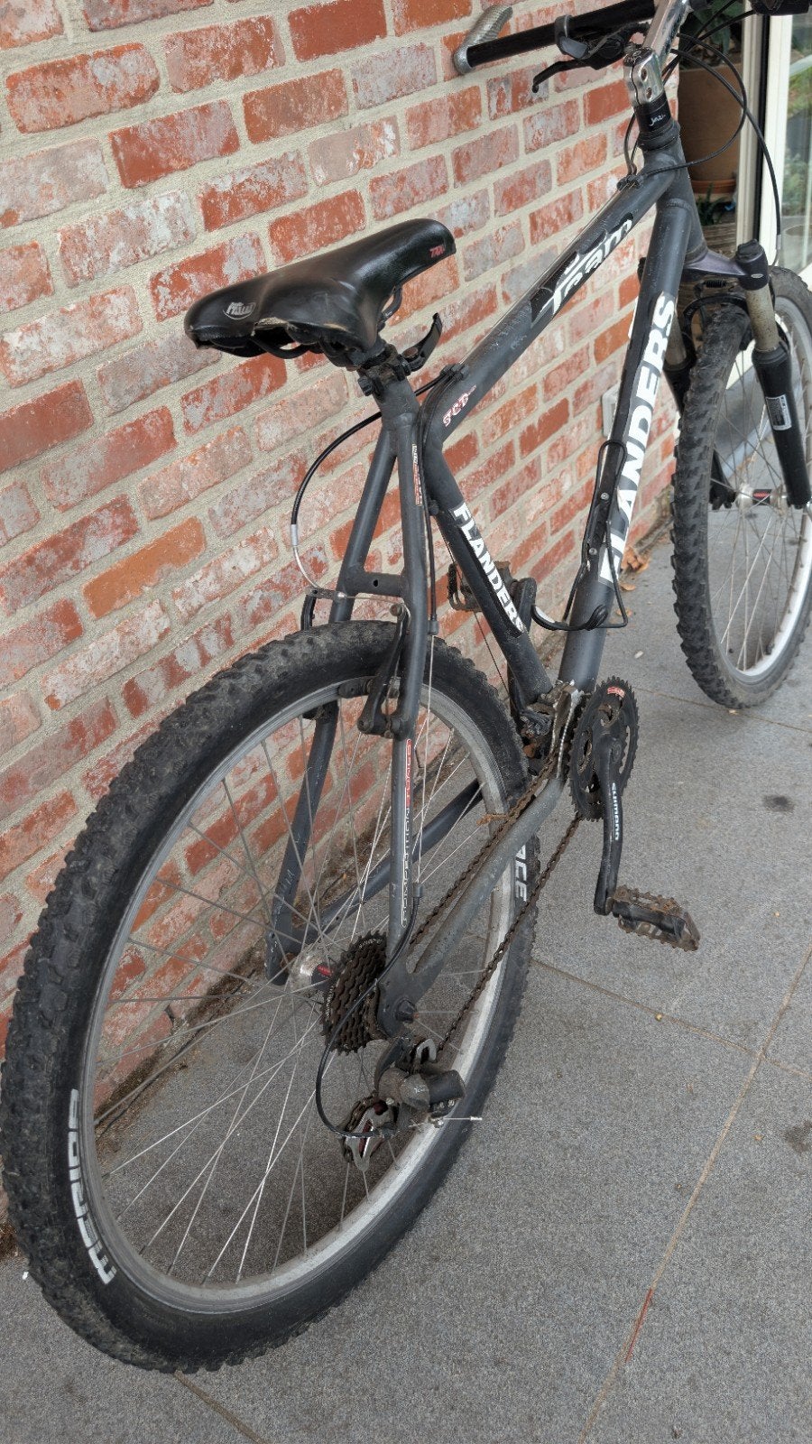 Flanders Ram mountainbike zwart/grijs, Ophalen, Gebruikt, Heren, Overige merken