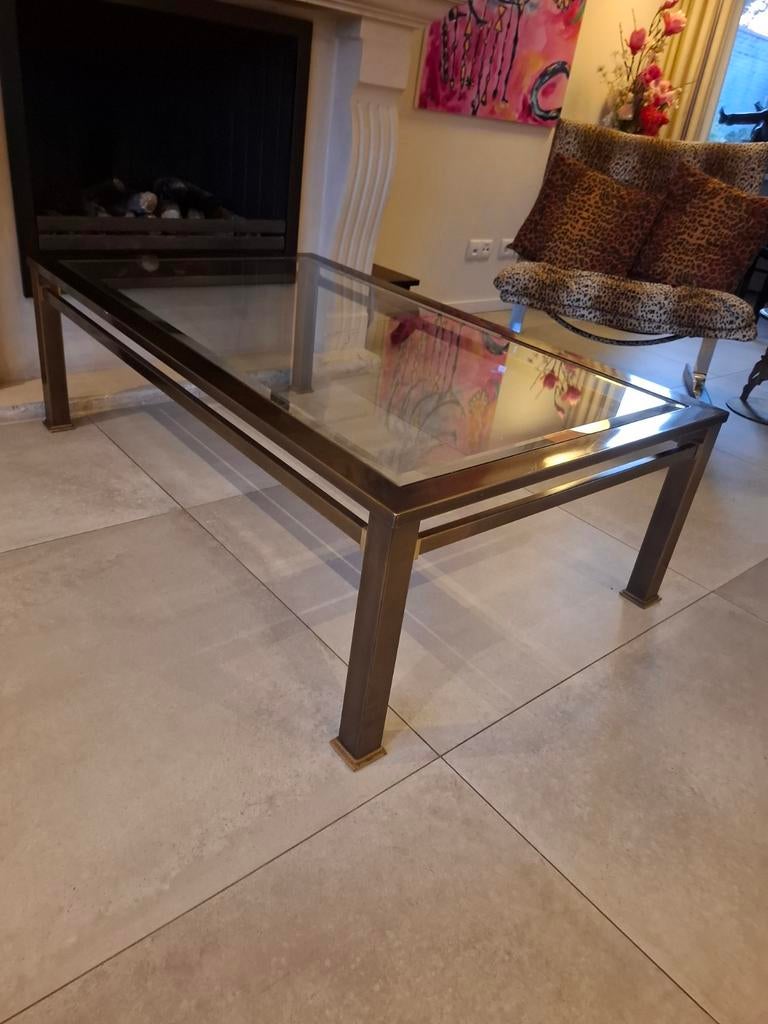 Glazen salontafel, Huis en Inrichting, Tafels | Salontafels, Ophalen