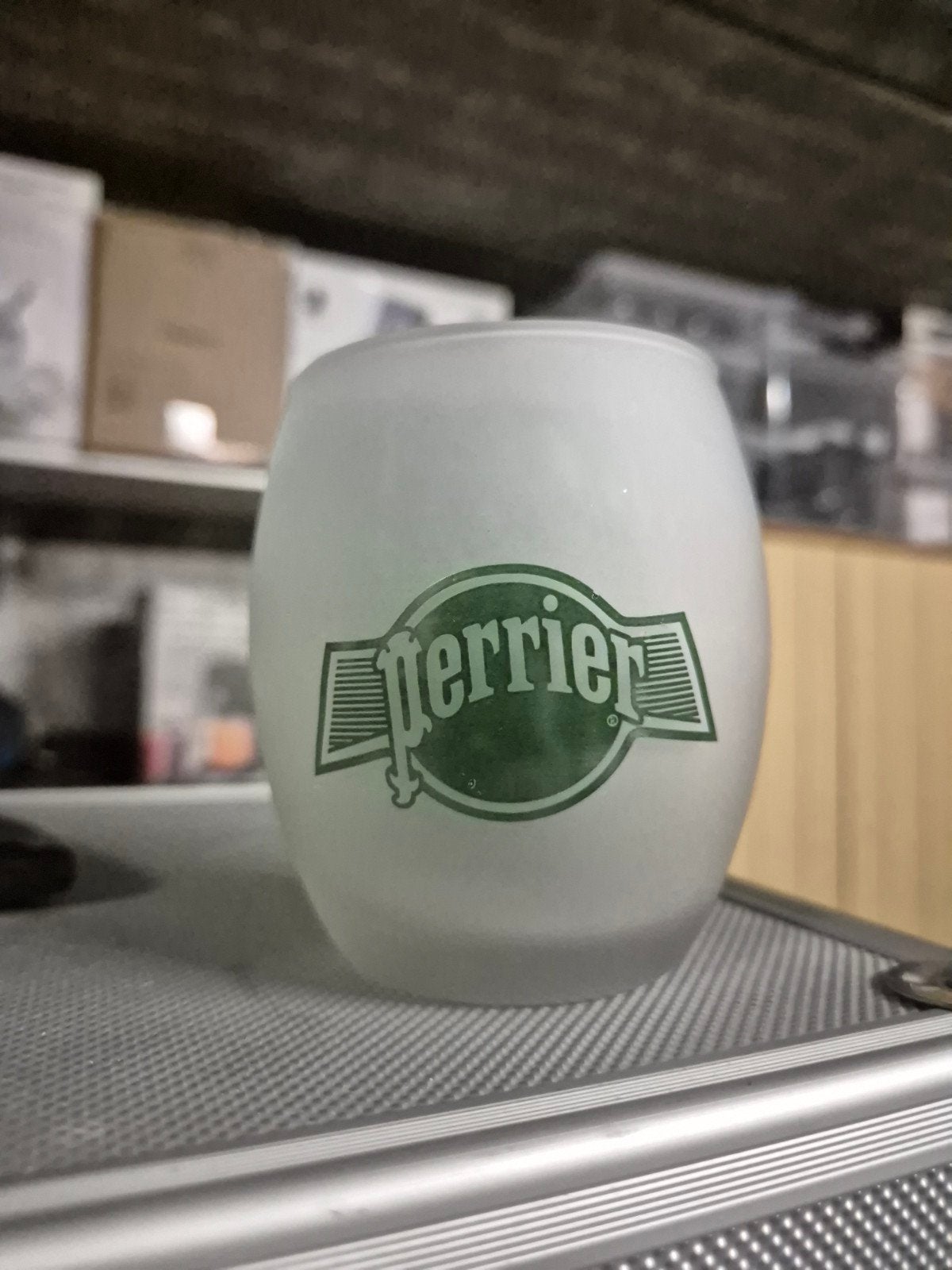 Theelichthouder Perrier - dubbel glas, Huis en Inrichting, Overige typen, Nieuw, Ophalen of Verzenden, Glas