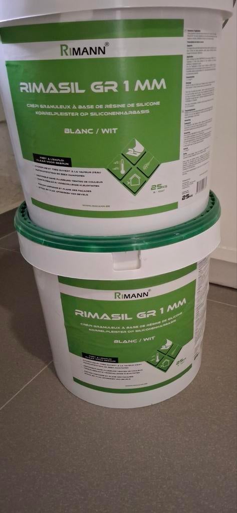 3 sceaux  de 25 kg crépi siliconé ,non entamés,, Enlèvement