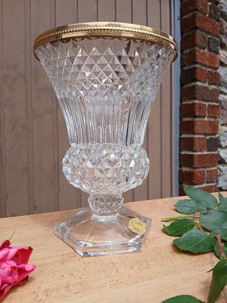 ANCIEN GRAND VASE CRISTAL  VSL  JUPITER, Enlèvement ou Envoi