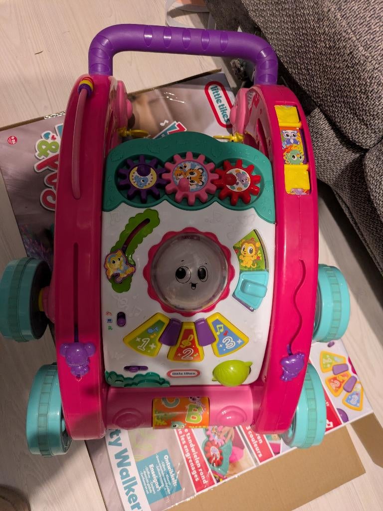 3-in-1 Activity Walker (Pink), Kinderen en Baby's, Speelgoed | Babyspeelgoed, Gebruikt, Overige typen, Met licht, Met geluid, Met wieltjes