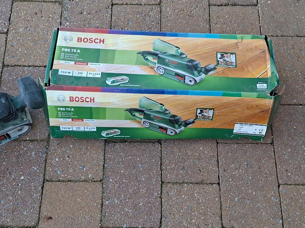 Bandschuurmachine bosch Pbs 75 A, Bricolage & Construction, Outillage | Ponceuses, Enlèvement, Comme neuf, 600 à 1200 watts, Ponceuse à bande