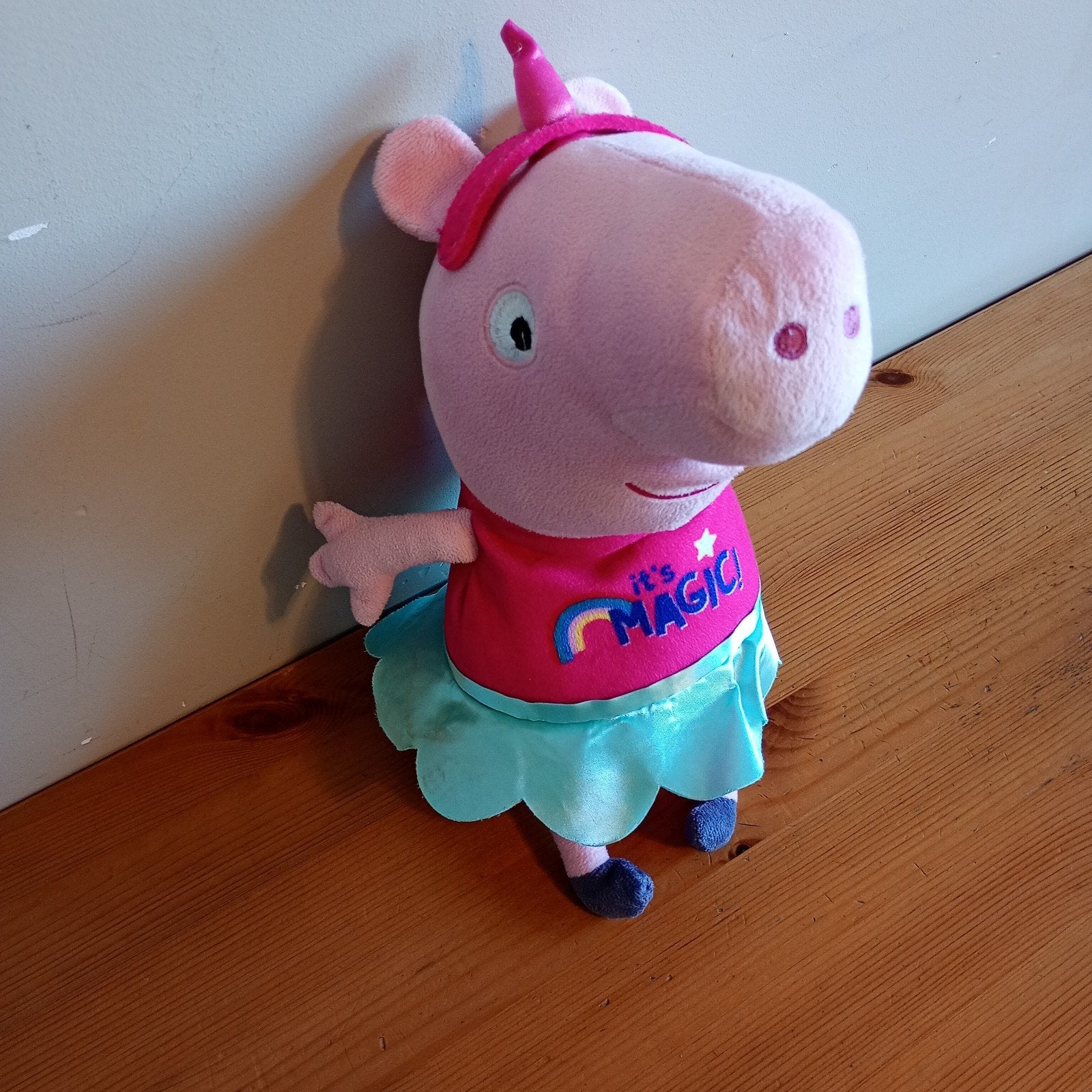 Knuffel Peppa Big unicorn, Enfants & Bébés, Jouets | Peluches, Autres marques, Rose, Peppa Pig, Utilisé